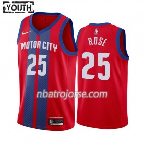 Barn Detroit Pistons Tröja Derrick Rose 25 2019-20 Nike City Edition Swingman